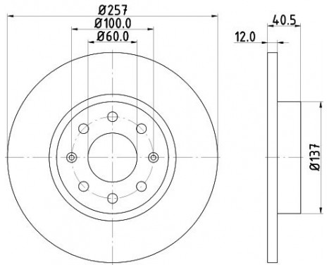 Brake Disc PRO 8DD 355 114-351 Hella Pagid GmbH