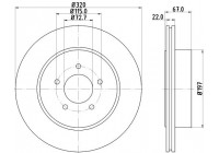 Brake Disc PRO 8DD 355 115-481 Hella