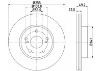 Brake Disc PRO 8DD 355 115-691 Hella