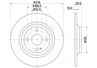 Brake Disc PRO 8DD 355 116-071 Hella