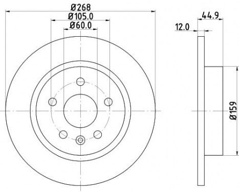 Brake Disc PRO 8DD 355 116-581 Hella