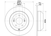 Brake Disc PRO 8DD 355 116-871 Hella