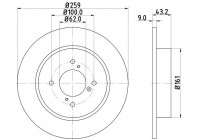 Brake Disc PRO 8DD 355 117-301 Hella