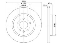Brake Disc PRO 8DD 355 118-281 Hella