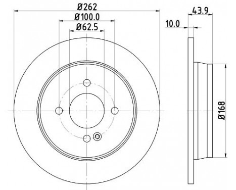 Brake Disc PRO 8DD 355 118-501 Hella