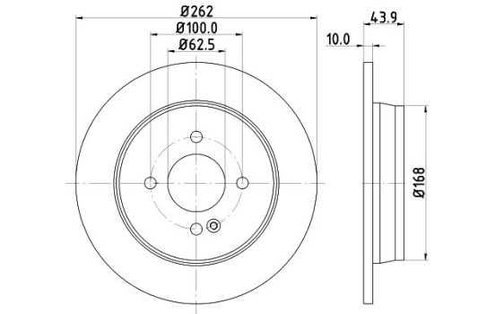 Brake Disc PRO 8DD 355 118-501 Hella