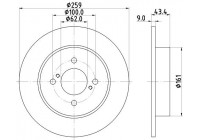 Brake Disc PRO 8DD 355 118-511 Hella