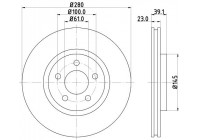 Brake Disc PRO 8DD 355 118-601 Hella