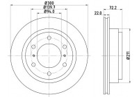 Brake Disc PRO 8DD 355 118-651 Hella