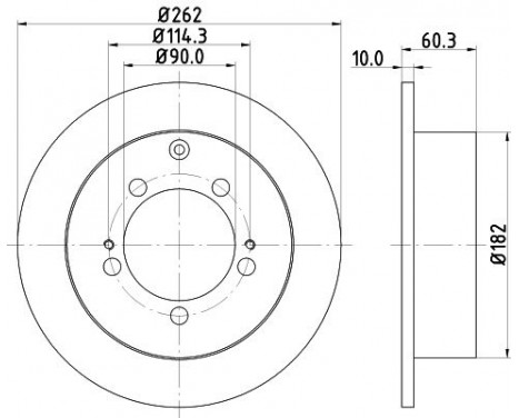 Brake Disc PRO 8DD 355 118-661 Hella