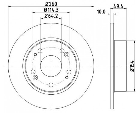 Brake Disc PRO 8DD 355 118-731 Hella Pagid GmbH