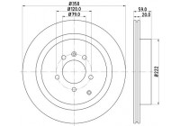 Brake Disc PRO 8DD 355 118-781 Hella