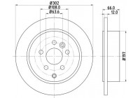 Brake Disc PRO 8DD 355 118-911 Hella