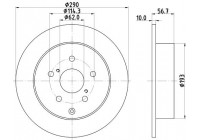 Brake Disc PRO 8DD 355 119-021 Hella