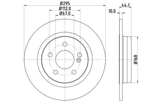 Brake Disc PRO 8DD 355 119-421 Hella