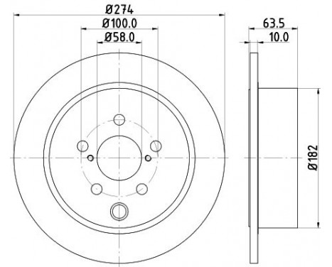 Brake Disc PRO 8DD 355 120-341 Hella