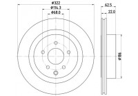 Brake Disc PRO 8DD 355 120-551 Hella