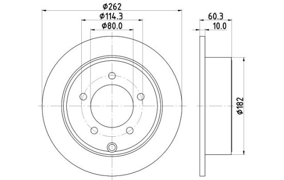 Brake Disc PRO 8DD 355 120-561 Hella