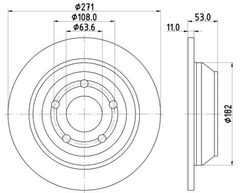 Brake disc PRO 8DD 355 133-781 Hella
