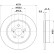 Brake disc PRO 8DD 355 134-411 Hella