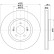 Brake disc PRO 8DD 355 134-721 Hella