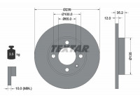 Brake Disc PRO 92010603 Textar