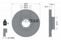Brake Disc PRO 92017203 Textar