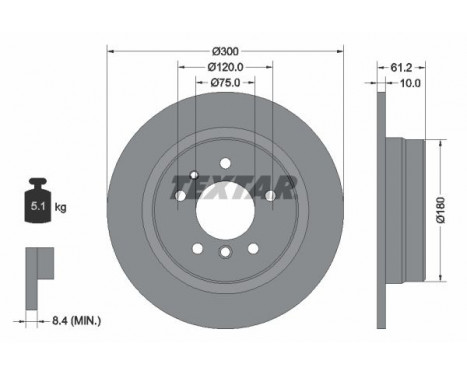 Brake Disc PRO 92042303 Textar