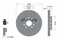 Brake Disc PRO+ 92057605 Textar