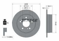 Brake Disc PRO 92059503 Textar