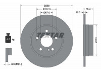 Brake Disc PRO 92072703 Textar