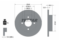 Brake Disc PRO 92075303 Textar