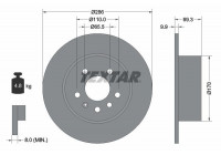 Brake Disc PRO 92075703 Textar