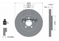 Brake Disc PRO+ 92082305 Textar