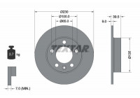 Brake Disc PRO 92082503 Textar