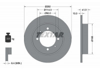 Brake Disc PRO 92083003 Textar