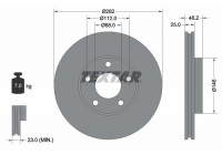 Brake Disc PRO 92083603 Textar