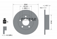Brake Disc PRO 92088503 Textar