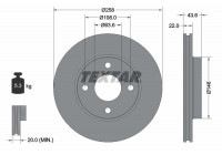 Brake Disc PRO 92096203 Textar