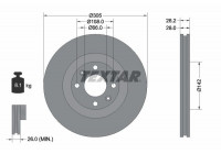 Brake Disc PRO 92097103 Textar
