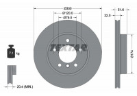 Brake Disc PRO+ 92097205 Textar