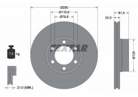 Brake Disc PRO 92097703 Textar