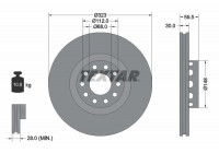 Brake Disc PRO+ 92098305 Textar