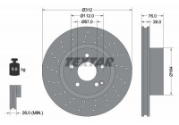 Brake Disc PRO+ 92099305 Textar