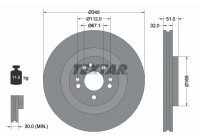 Brake Disc PRO+ 92103205 Textar