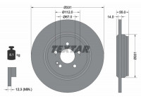 Brake Disc PRO 92103303 Textar
