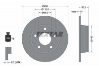 Brake Disc PRO 92104103 Textar