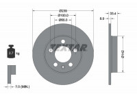 Brake Disc PRO 92105803 Textar