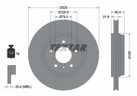 Brake Disc PRO 92107003 Textar