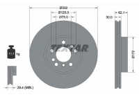 Brake Disc PRO+ 92107205 Textar